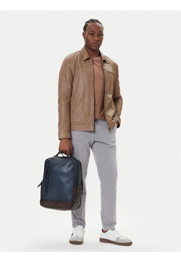 Pikolinos Plecak Mha-783C1 Niebieski. Kolor: niebieski. Materiał: skóra