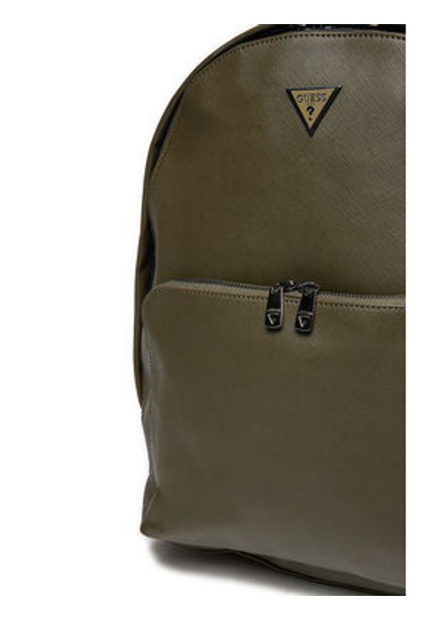 Guess Plecak Milano HMECSA P3406 Khaki. Kolor: brązowy. Materiał: skóra