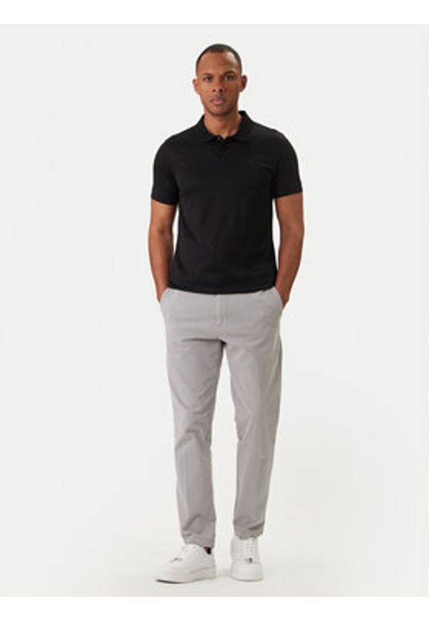 Karl Lagerfeld - KARL LAGERFELD Polo 745000 562200 Czarny Regular Fit. Typ kołnierza: polo. Kolor: czarny. Materiał: bawełna