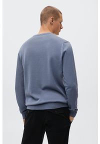 Mango Man sweter Ten męski lekki. Okazja: na co dzień. Kolor: niebieski. Materiał: włókno. Długość rękawa: długi rękaw. Długość: długie. Styl: casual #7