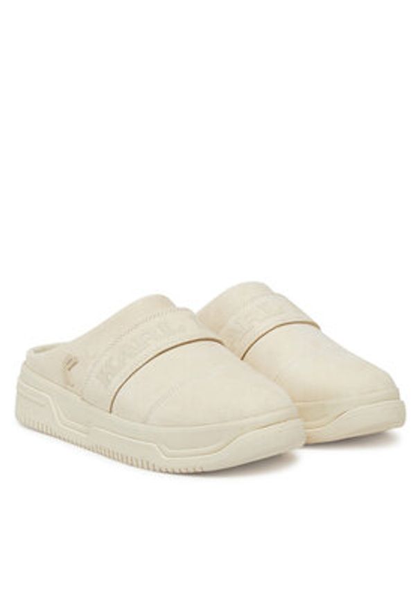 Karl Kani Klapki Samo Slipper PD00002685 Beżowy. Kolor: beżowy. Materiał: skóra