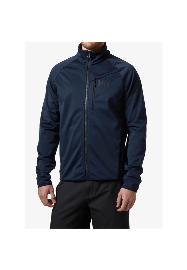 Kurtka polarowa męska Helly Hansen HP Windproof Fleece 2.0. Kolor: niebieski. Materiał: polar. Sport: turystyka piesza