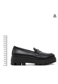TwinSet - TWINSET Loafersy Mocassino 242GCJ024 Czarny. Kolor: czarny. Materiał: skóra #3