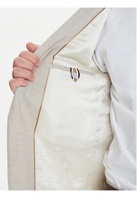 BOSS Garnitur H-Huge 50546099 Beżowy Slim Fit. Kolor: beżowy. Materiał: wełna #9