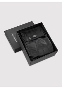 Pako Lorente - PAKO LORENTE - Czarne rękawiczki męskie z regulacją. Kolor: czarny. Materiał: skóra, poliester #3