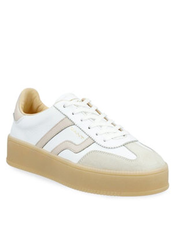 GANT - Gant Sneakersy 32531202 Biały. Kolor: biały. Materiał: skóra