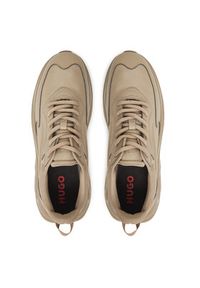 Hugo - HUGO Sneakersy Leon 50536960 Beżowy. Kolor: beżowy. Materiał: materiał #3