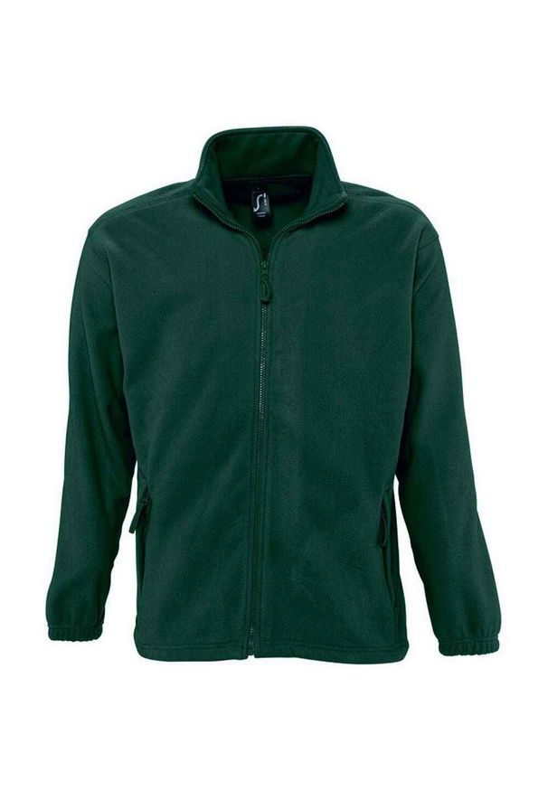 SOL'S - Bluza Polarowa Unisex Dla Dorosłych North. Kolor: zielony. Materiał: polar. Sezon: zima
