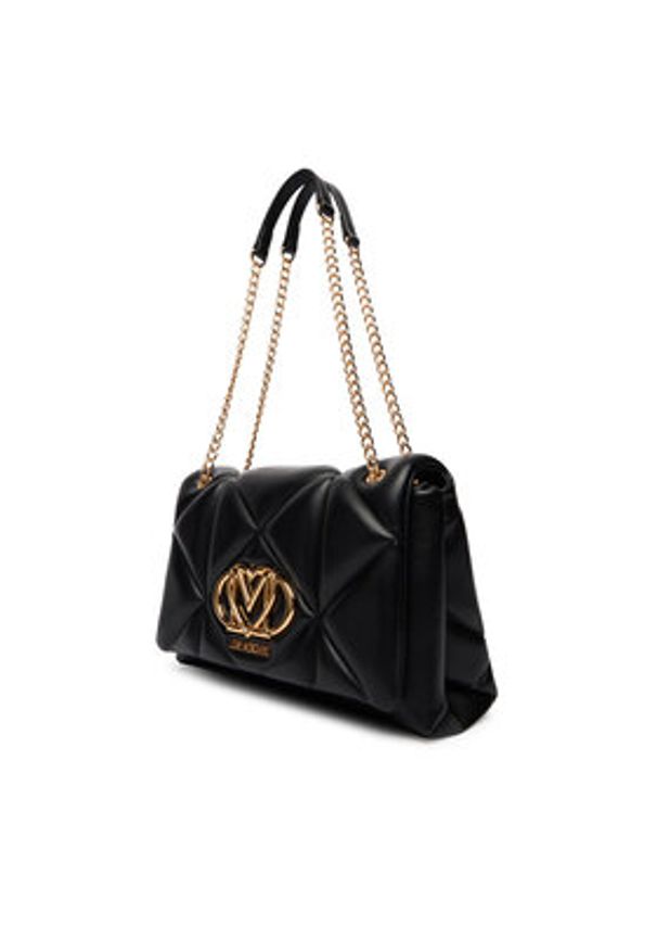 Love Moschino - LOVE MOSCHINO Torebka JC4041PP1OLC0000 Czarny. Kolor: czarny. Materiał: skórzane