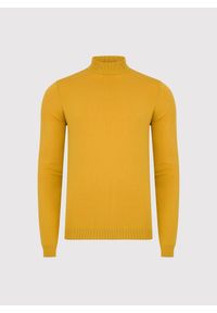 Pako Lorente - PAKO LORENTE – Żółty półgolf męski. Kolor: żółty. Materiał: poliamid, wiskoza. Wzór: gładki, ze splotem #8