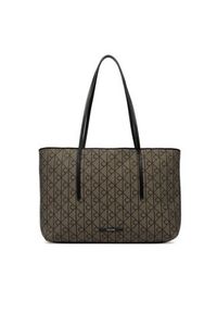 Calvin Klein Torebka Emblem Trio Pebble Shoulder Bag LV04F3750G Brązowy. Kolor: brązowy #2