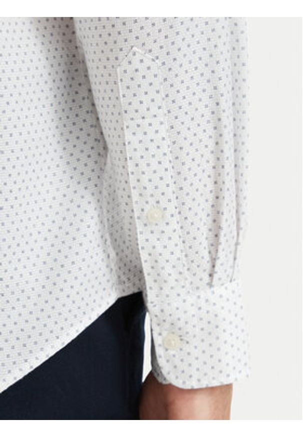 TOMMY HILFIGER - Tommy Hilfiger Koszula Poplin MW0MW43318 Biały Regular Fit. Kolor: biały. Materiał: bawełna