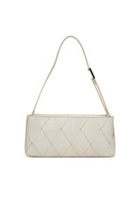 Calvin Klein Torebka Ck Woven Elongated Shoulder Bag K60K612992 Biały. Kolor: biały. Materiał: skórzane