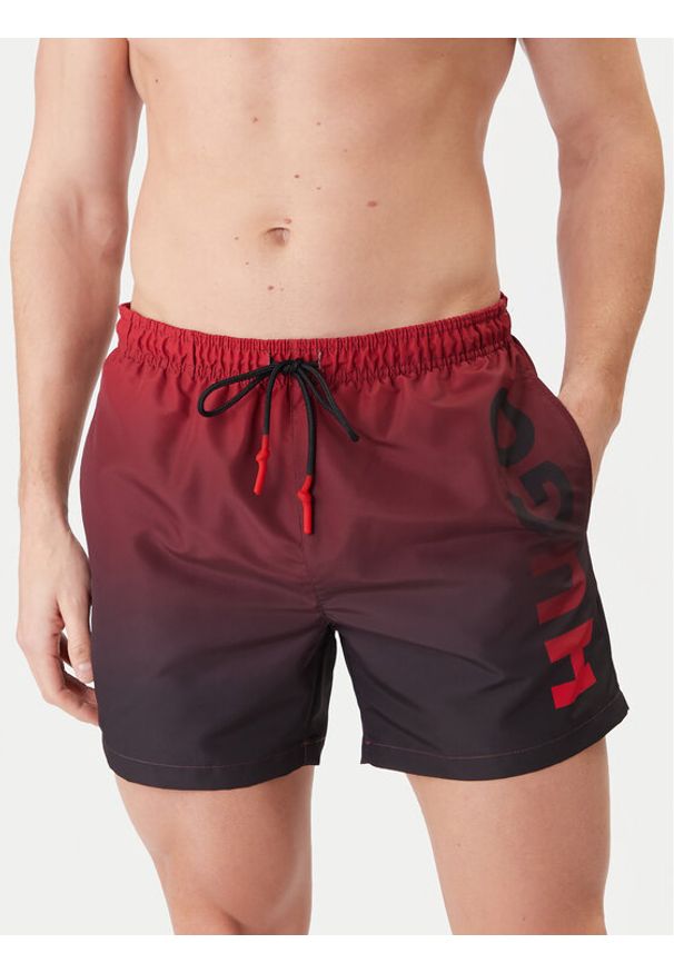 Hugo - HUGO Szorty kąpielowe RAY 50555582 Czerwony Regular Fit. Kolor: czerwony. Materiał: syntetyk
