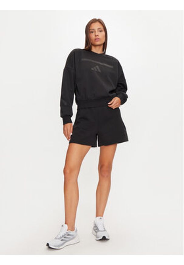 Adidas - adidas Bluza Z.N.E. JE7855 Czarny Loose Fit. Kolor: czarny. Materiał: bawełna
