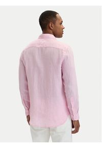 TOMMY HILFIGER - Tommy Hilfiger Koszula MW0MW41530 Różowy jasny Regular Fit. Kolor: różowy. Materiał: len #3