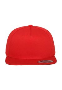 CLASSIC - 5 Panel Snapback Cap. Kolor: czerwony