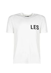 Les Hommes T-shirt | LF224300-0700-1009 | Grafic Print | Mężczyzna | Biały. Okazja: na co dzień. Kolor: biały. Materiał: bawełna. Wzór: nadruk. Styl: casual