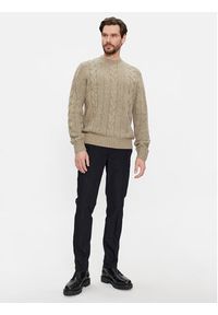 Jack & Jones - Jack&Jones Sweter 12247818 Beżowy Regular Fit. Kolor: beżowy. Materiał: syntetyk