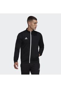 Adidas - Entrada 22 Track Jacket. Kolor: czarny. Materiał: poliester, materiał. Sport: piłka nożna