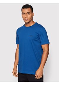 BOSS - Boss T-Shirt Curved 50412363 Granatowy Regular Fit. Kolor: niebieski. Materiał: bawełna