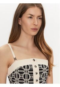 Elisabetta Franchi Top TK-33B-47E2-V280 Kolorowy Regular Fit. Materiał: wiskoza. Wzór: kolorowy #4