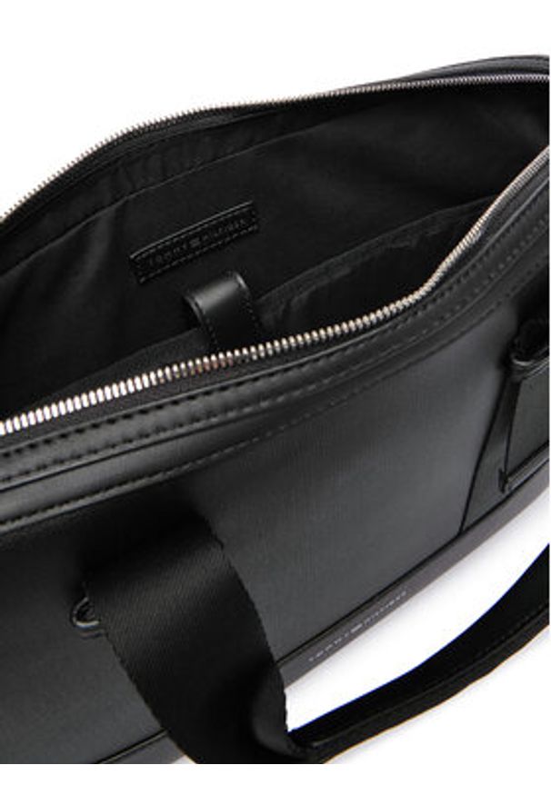 TOMMY HILFIGER - Tommy Hilfiger Torba na laptopa Th Modern Computer Bag AM0AM13637 Czarny. Kolor: czarny. Materiał: skóra