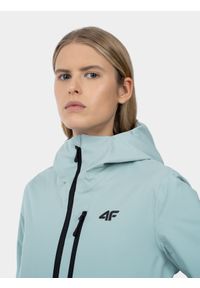 4f - Kurtka narciarska membrana 5 000 damska. Kolor: turkusowy. Materiał: materiał, poliester. Sezon: zima. Sport: narciarstwo #2