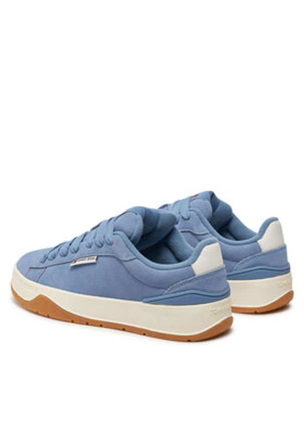 Tommy Jeans Sneakersy Tjw Skate Sneaker EN0EN02677 Niebieski. Kolor: niebieski. Materiał: zamsz, skóra. Sport: skateboard
