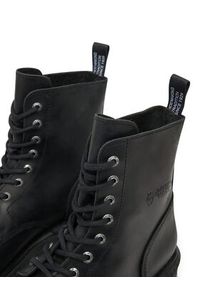NEW ROCK Glany M-MILI084N-S6 Czarny. Kolor: czarny. Materiał: skóra. Styl: rockowy #5