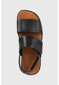 Camper sandały skórzane Brutus Sandal męskie kolor czarny. Zapięcie: rzepy. Kolor: czarny. Materiał: skóra #3