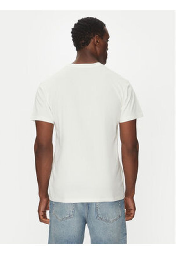 Quiksilver T-Shirt EQYZT08035 Biały Regular Fit. Kolor: biały. Materiał: bawełna
