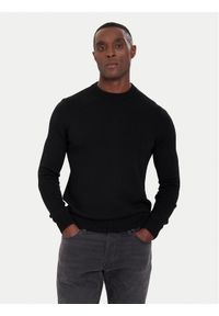 EA7 Emporio Armani Sweter 7M000925 AF17667 UC001 Czarny Regular Fit. Kolor: czarny. Materiał: wełna