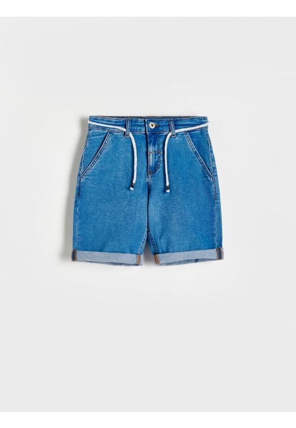 Reserved - Jeansowe bermudy - niebieski. Kolor: niebieski. Materiał: jeans