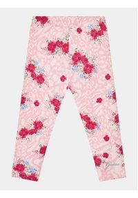 Guess Komplet kamizelka, sukienka i legginsy A3BG11 WC910 Różowy Regular Fit. Kolor: różowy. Materiał: syntetyk #2