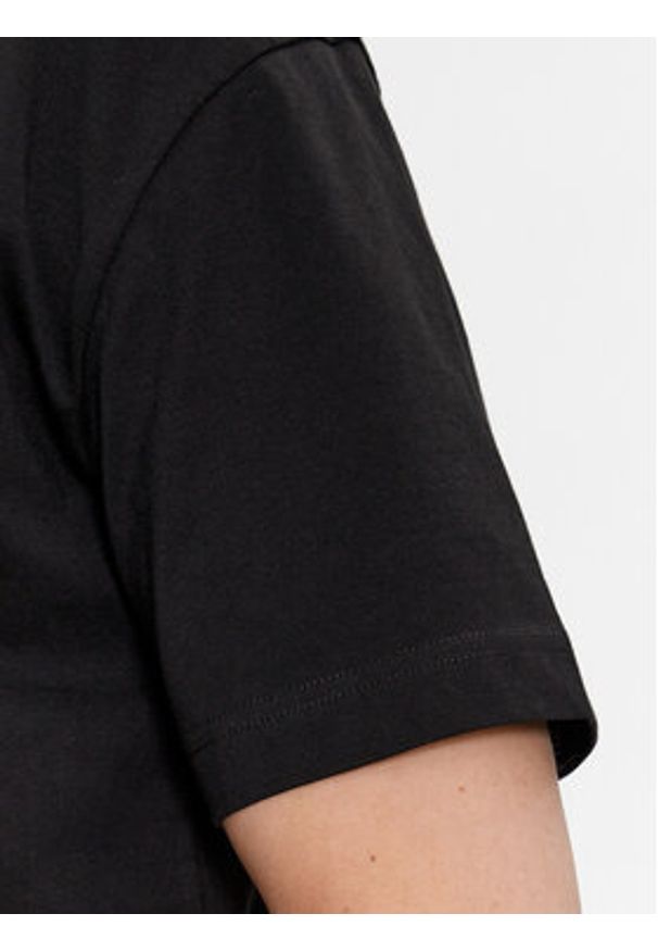 Calvin Klein T-Shirt Layered Gel Logo K10K111845 Czarny Regular Fit. Kolor: czarny. Materiał: bawełna