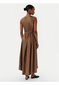 Marella Sukienka letnia Alcool 2613221015 Beżowy Regular Fit. Kolor: beżowy. Materiał: satyna. Sezon: lato #5