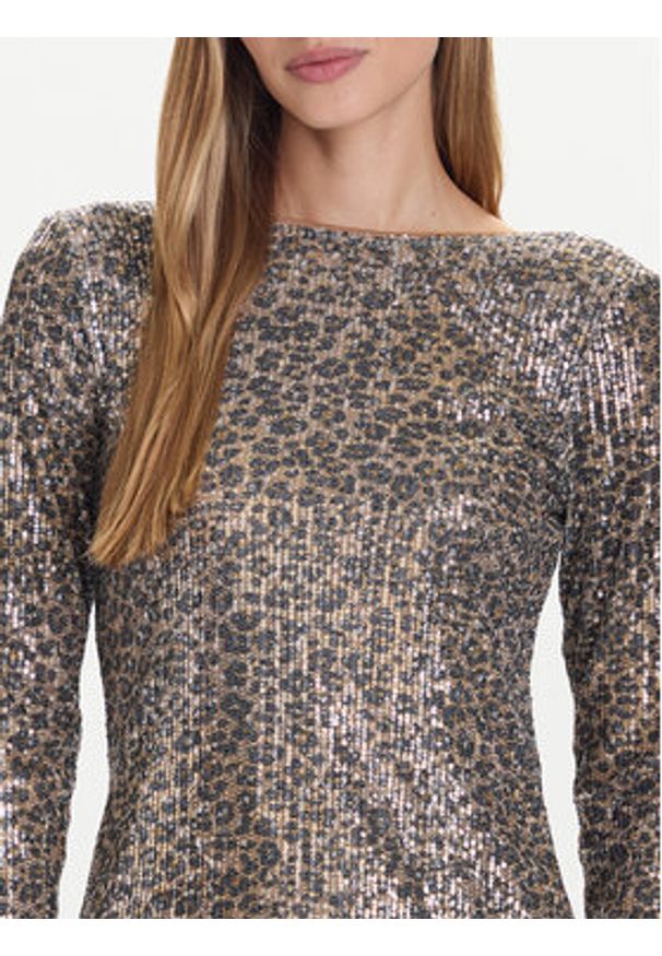 Vero Moda Sukienka codzienna Hanya 10337842 Beżowy Regular Fit. Okazja: na co dzień. Kolor: beżowy. Materiał: syntetyk. Typ sukienki: proste. Styl: casual