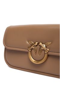 Pinko - PINKO Torebka Love Box Baguette Al 25-26 PLTT 105083 A26L Brązowy. Kolor: brązowy. Materiał: skórzane