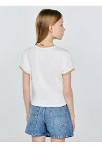 Big-Star - Koszulka dziewczęca z nadrukiem biała Bettarca 100. Okazja: na co dzień. Kolor: biały. Materiał: dzianina. Długość: krótkie. Wzór: nadruk. Styl: casual, sportowy #5