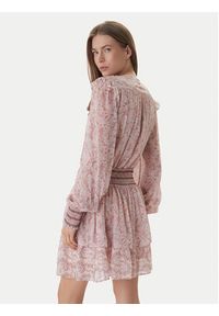 BOSS Sukienka codzienna C_Darmia 50557688 Różowy Regular Fit. Okazja: na co dzień. Kolor: różowy. Materiał: wiskoza. Typ sukienki: proste. Styl: casual #5