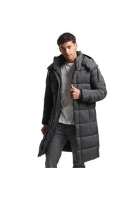 Długa kurtka Superdry Ripstop. Kolor: czarny. Materiał: nylon, poliester. Długość: długie. Sezon: zima #2