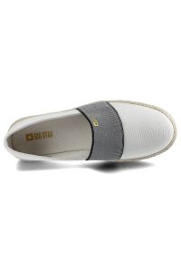 Big-Star - Białe Espadryle Big Star Lekkie Damskie Buty. Zapięcie: pasek. Kolor: biały. Materiał: len, materiał. Sezon: lato. Styl: elegancki, wakacyjny, klasyczny #4