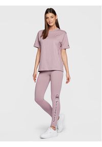 Champion Legginsy Tonal Script Logo 115490 Różowy Skinny Fit. Kolor: różowy. Materiał: bawełna