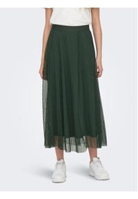 only - ONLY Spódnica midi 15214303 Zielony Regular Fit. Kolor: zielony. Materiał: syntetyk #11
