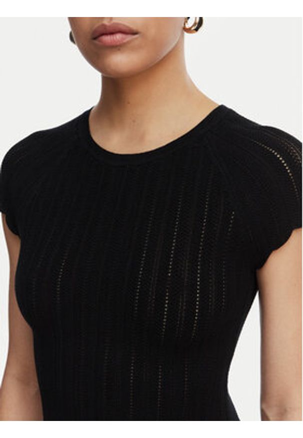 BOSS Sukienka koktajlowa C_Ficella 50559806 Czarny A-Line Fit. Kolor: czarny. Materiał: wiskoza. Styl: wizytowy