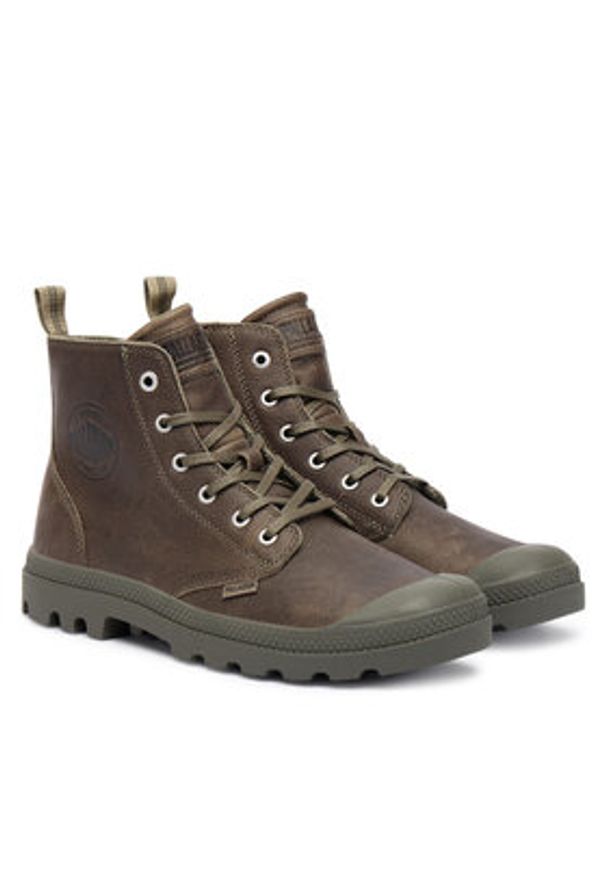 Palladium Trapery Pampa Zip Lth Ess 76888-308-M Zielony. Kolor: zielony. Materiał: skóra
