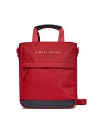 TOMMY HILFIGER - Tommy Hilfiger Torebka Th Essential Shoulder Bag AU0AU01950 Czerwony. Kolor: czerwony