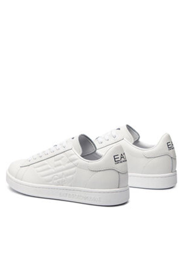 EA7 Emporio Armani Sneakersy Biały. Kolor: biały. Materiał: skóra