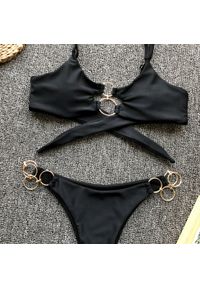 Intica - Bikini plażowe z ozdobnymi kółkami SueElle. Materiał: materiał, skóra #6